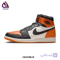 کتونی ایر جردن 1 ساقدار های نارنجی مشکی (Shattered Backboard)