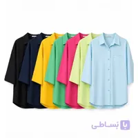 شومیز سیلک تک جیب اسمارتیزی مور
