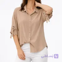 شومیز آستین کوتاه بغل پرچی دلاریس