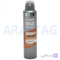 اسپری زیر بغل مردانه داو مدل Mineral Powder + Sandalwood حجم 250 میلی