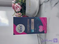 چسب موبر بدن ویت Veet برای پوست نرمال بسته 20 عددی ۲ عدد پد روغن بادام