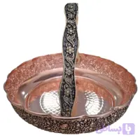 سبد آجیل خوری مسی مدل گلبرگ