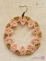 گوشواره ی میکرومکرومه تاج گل | Floral Crown
