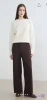 شلوار پارچه ای راحتی زنانه ال سی وایکیکی برش آزاد رنگ قهوه‌ای LC Waikiki