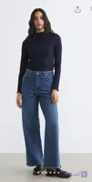 شلوار جین زنانه LC Waikiki مدل WIDE LEG آبی کلاسیک