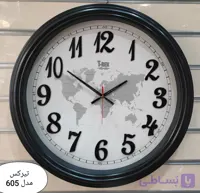ساعت دیواری طرح چوب سایز ۶۰سانتی متر برند تیرکس (۶۱۴)