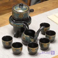 ست دم آوری چای چرخشی نیمه اتوماتیک ۶ نفره