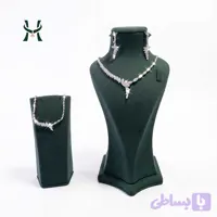 نیم ست نقره نیلوفر