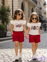 تیشرت و شلوارک دخترانه delbar