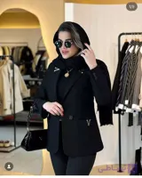 کت شلوار کرپ جت بلک / CP۰۰۴