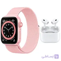 ساعت هوشمند 41 میلی متری ویسمی مدل X33 MINI با بند فلزی به همراه هدفون قسطی