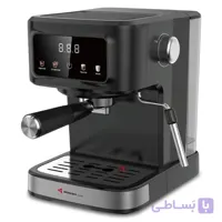 اسپرسو ساز خانگی 1.5 لیتری مباشی مدل ME-ECM2118، نیمه اتوماتیک با مصرف قسطی پودر قهوه، مناسب تهیه اسپرسو، کافه قسطی لاته، کاپوچینو، ماکیاتو، ریسترتو، لانگو و امریکانو، دارای یک عدد نازل قهوه، سیستم گرم کردن فنجان