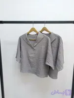 حراجی شومیز باکسی پفکی یقه دار