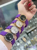 ساعت مچی دخترانه BRULUN با طراحی فشن صفحه با طراحی قلب و قاب کارشده،