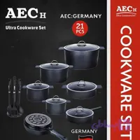 سرویس قابلمه و تابه چدن 21 پارچه AEC