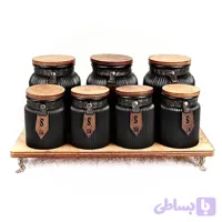 سرویس پاسماوری ۷پارچه با استند چوبی کد ۲۴