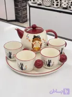ست قوری و فنجان سرامیکی مدل کیکی (Kiki)