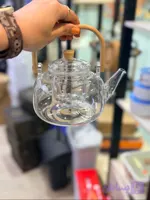 کتری قوری پیرکس دسته بامبو کد 282