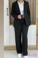 کت شلوار مشکی زنانه و دخترانه اسپرت کد0078