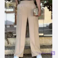 شلوار نیم بگ پارچه ی