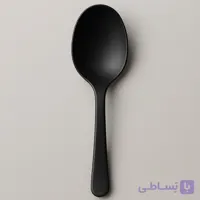 قاشق یکبارمصرف غذاخوری الماس 25 عددی رنگ مشکی