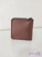کیف پول دور زیپ چرم طبیعی
