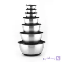 سرویس کاسه استیل 12 تکه عرشیا مدل MB278-3638