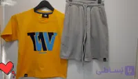 تی شرت شلوارک پسرانه طرح W جنس پنبه