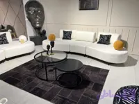 جلومبلی دوتکه مدرن فلزی مدل ۰۳ترکیبی از فلز ،ام دی اف و شیشه