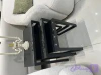 میز عسلی سه تکه مدل ۰۶ کاربردی و‌کم جاشو ترکیب فلز و ام دی اف یا شیشه