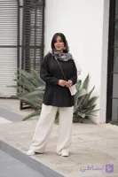 شومیز مانتویی زنانه صوفیا ژاکارد مدل شیناد سایز فری تا ۴۸ و با ضمانت اصالت کالا