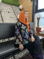 کت ژاکارد نارنج