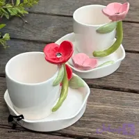 ماگ دسته گل با زیره فانتزی