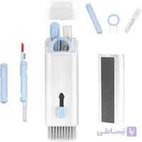 کیت تمیزکننده ۷ کاره مدل Multifunction | نوک سیلیکونی مخصوص نظافت موبایل، لپ‌تاپ و ایرپاد