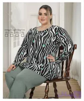 بلوز شلوار نخی سایز بزرگ سایز 2,3,۴،۵،ایکس