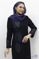 مانتو کرپ گلدوزی لیزر