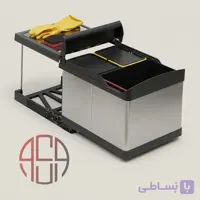 سطل زباله بدنه استیل رومانا پلاستیک ایتالیا کدهای 504-511