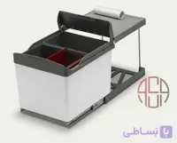 سطل زباله توکار رومانا پلاستیک ایتالیا کد 516