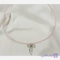 گردنبند منجوقی با آویز پاپیون مینیمال دخترانه