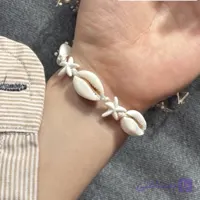 دستبند ستاره و صدف طبیعی سیپرا