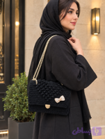 کیف مکرومه مدل فندقی