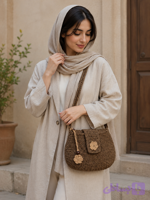 کیف پیاده روی رافیا مدل صحرا