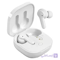 هدفون بلوتوثی کیو سی وای مدل T13 TWS با نویز کنسلینگ میکروفون (ENC)، درگاه شارژ USB Type-C، دارای میکروفون دوگانه، دارای قابلیت جداسازی صدا، مقاوم در برابر رطوبت و عرق