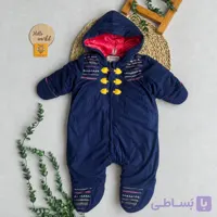 کاپشن سرهمی نوزادی مخمل گرم و ضخیم