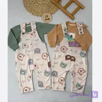 ست بلوز و بیلر کودک طرح خرسی اسپرت