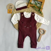 ست بلوز و بیلر نوزادی کبریتی