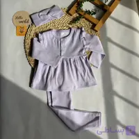 بلوز شلوار کبریتی سه دکمه دخترانه