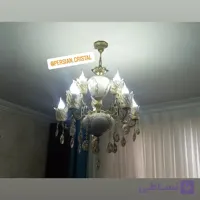 لوستر برنز سرامیک ۴ شاخه ۸ شعله