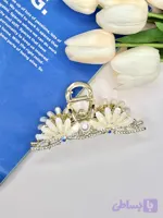 کلیپس فلزی کریستال رنگی سایز بزرگ12cm
