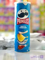 چیپس پرینگلز آبی کم رنگ با طعم سرکه نمکی 165 گرمیpringles(با کمترین هزینه ارسال در ترب) تضمین اصالت کالا
